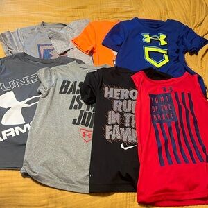 Bundle of 8 size 6 shirts. Mostly Under Armour